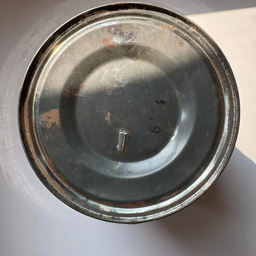 VTG 50s 60s Kroger Coffee Tin Can 2 Pound Metal Regular Grind Prop Advertising